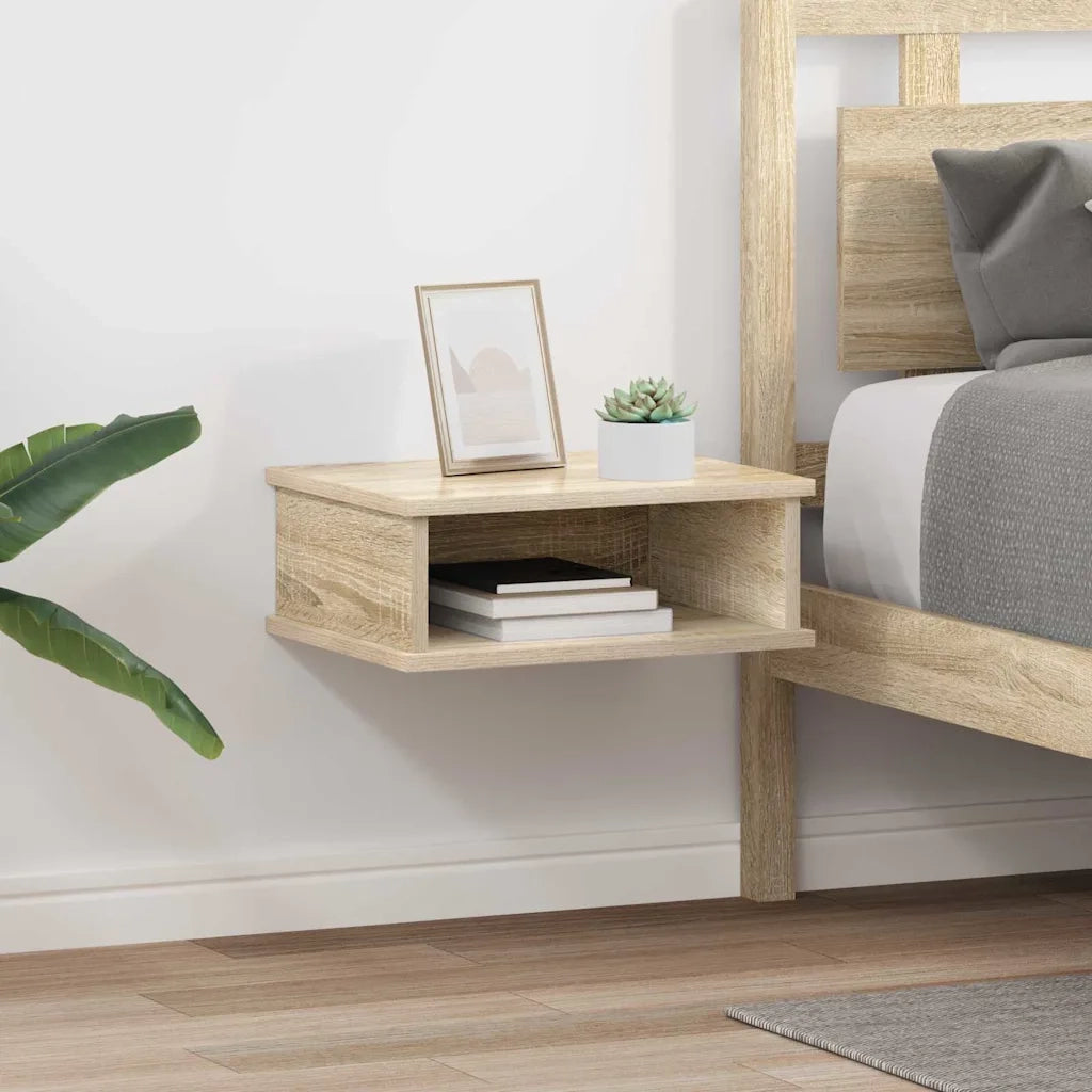 Set di 2 Comodini | Armadio da Notte | Mobiletto da notte Rovere Sonoma 40 x 31 x 15 cm Legno multistrato