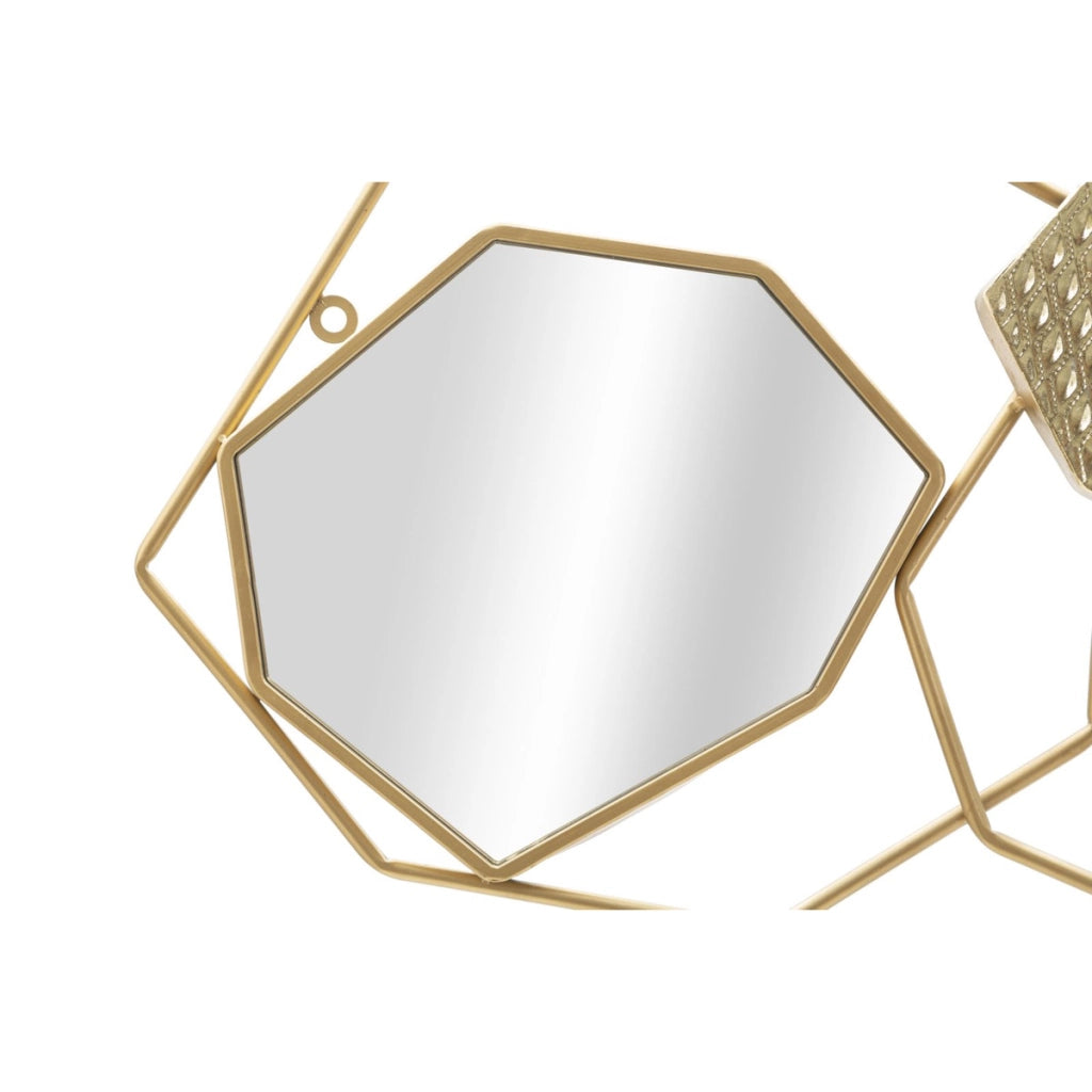 Specchio con Cornice VKH501, Oro, Metallo, 91x4x52 cm