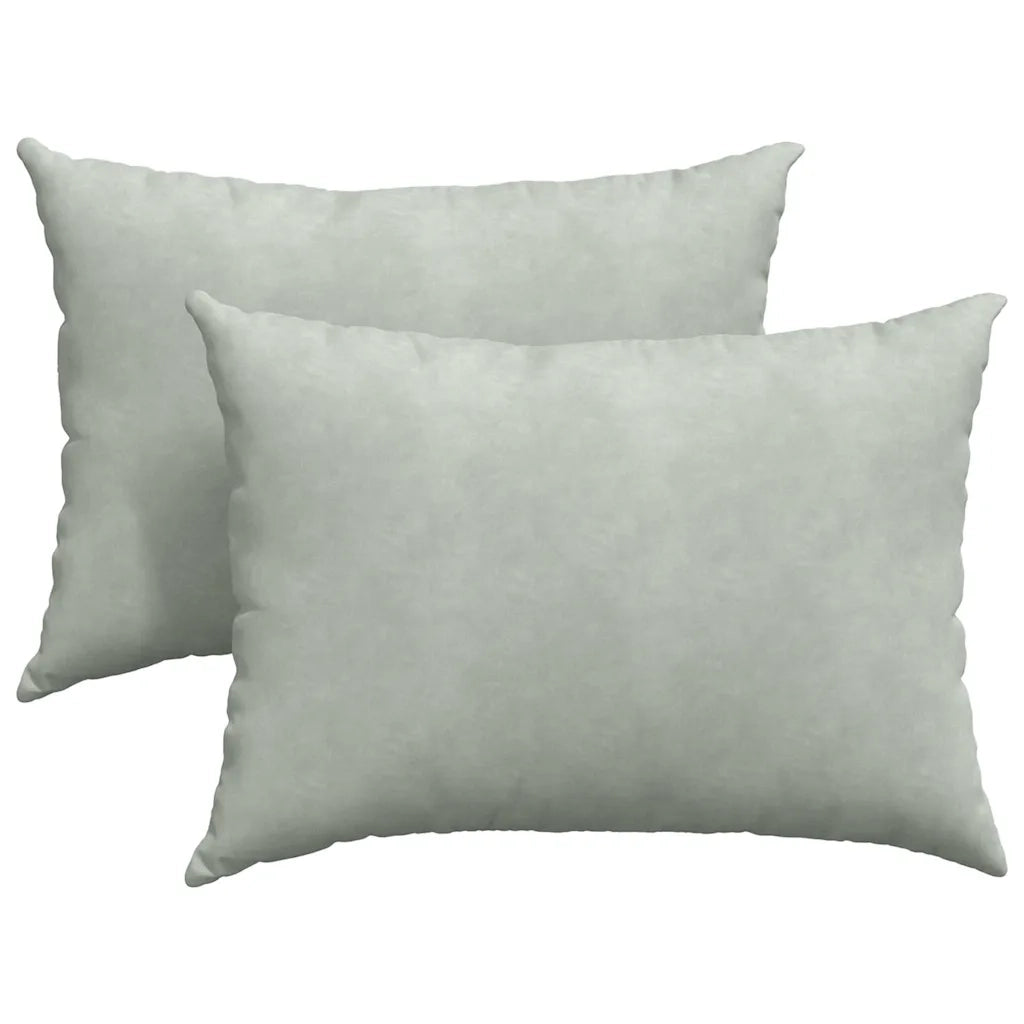 Cuscini da Divano 2 pz-Set di 2 Cuscini per Sofa Grigio chiaro 70 x 50 cm 403587