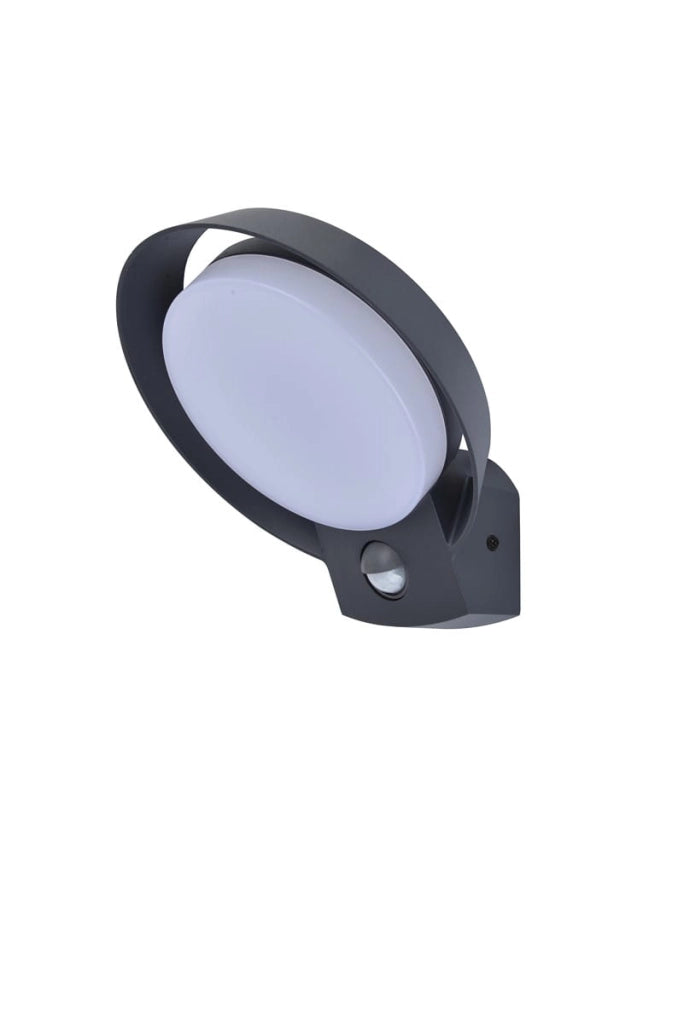 Applique esterna POLO LED 16W antracite con sensore Lutec