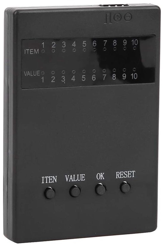 Programmera scheda per motor - Sensores e batterie non richiesti - Impostazioni ESC - Compatibile con HOBBYFANS/OCDAY/GOOLRC - Impostazioni personalizzabili - Casing ABS duraturo - Scheda di programmazione per motori