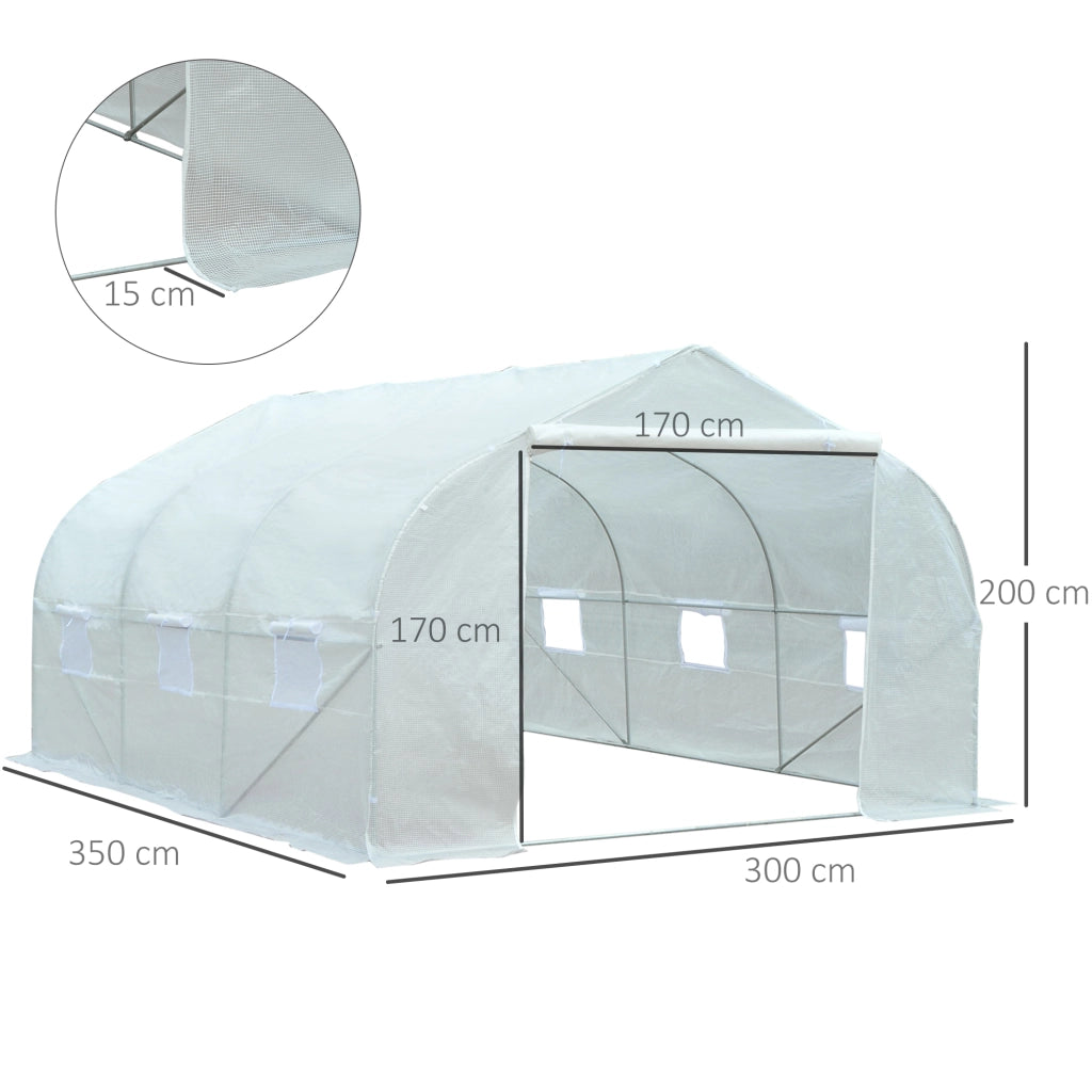 Serra da giardino ¨C Minimal ¨C bianco 350x300x200 cm