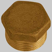 TAPPO MASCHIO ESAGONALE OTTONE GIALLO  3/8     MADE IN ITALY