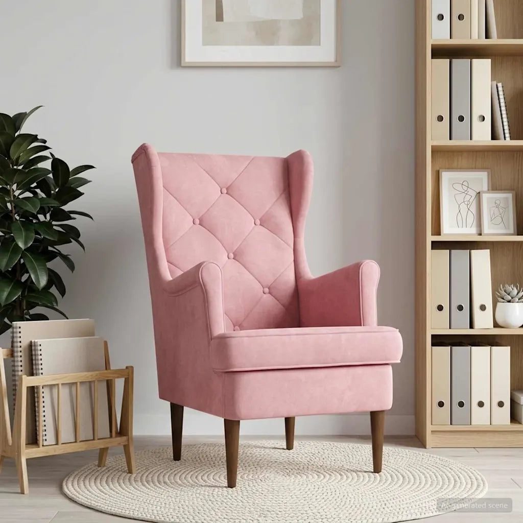 Poltrona Rosa Velluto 42029910