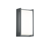 Applique da esterno LED 2 luci, alluminio, antracite, 12,9x23,3x7,2 cm, Indus
