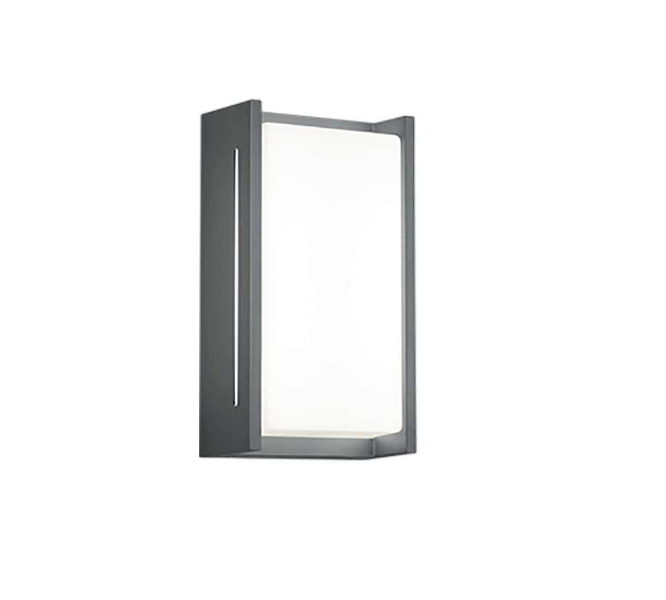 Applique da esterno LED 2 luci, alluminio, antracite, 12,9x23,3x7,2 cm, Indus
