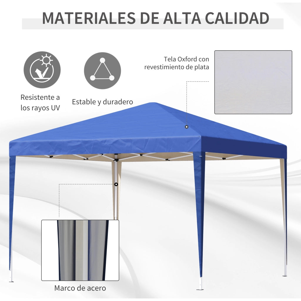 Gazebo Pieghevole 3x3 m ¨C Minimal ¨C Blu