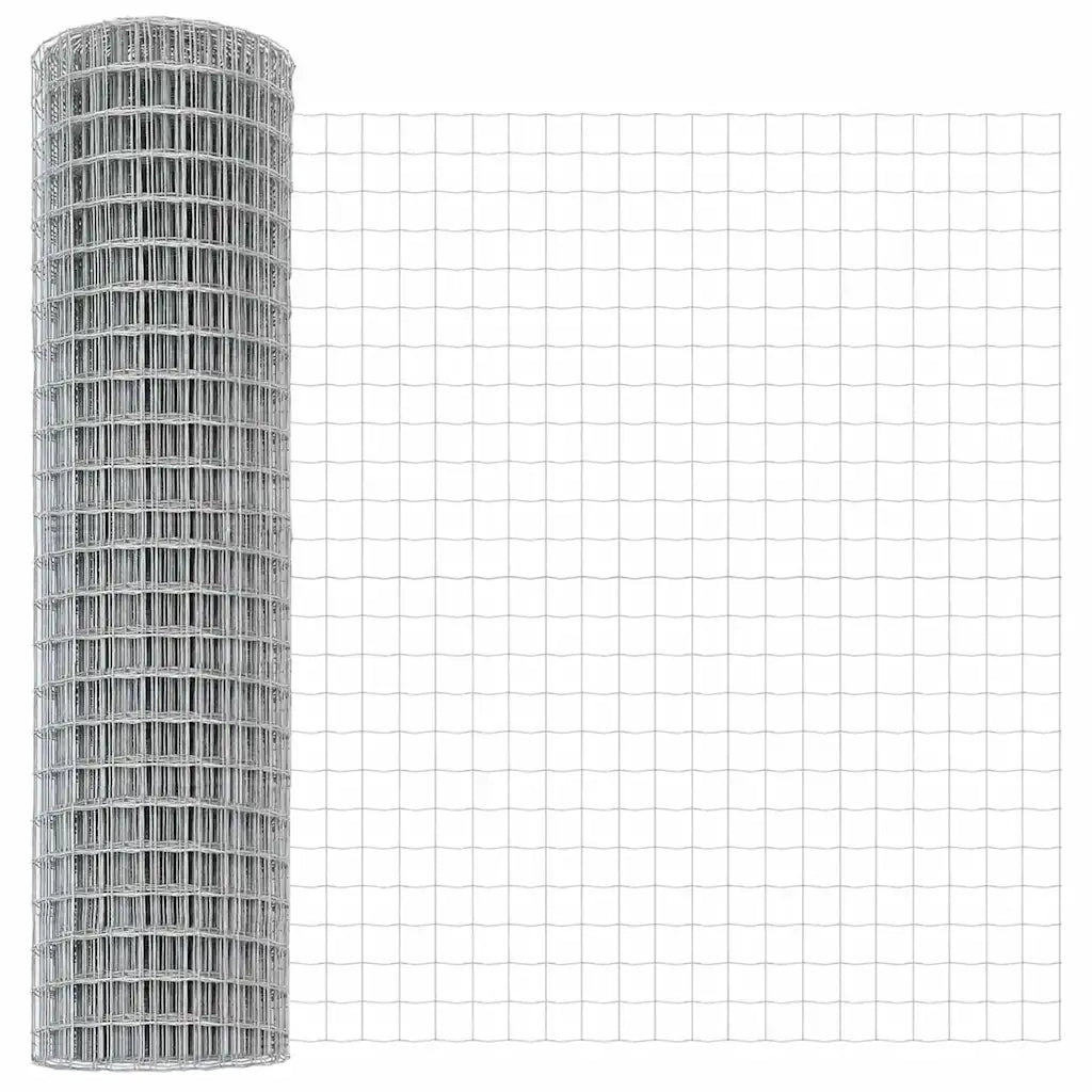 Recinzione da Giardino | Recinzione con Posto Argento 1,2 x 10 m Acciaio