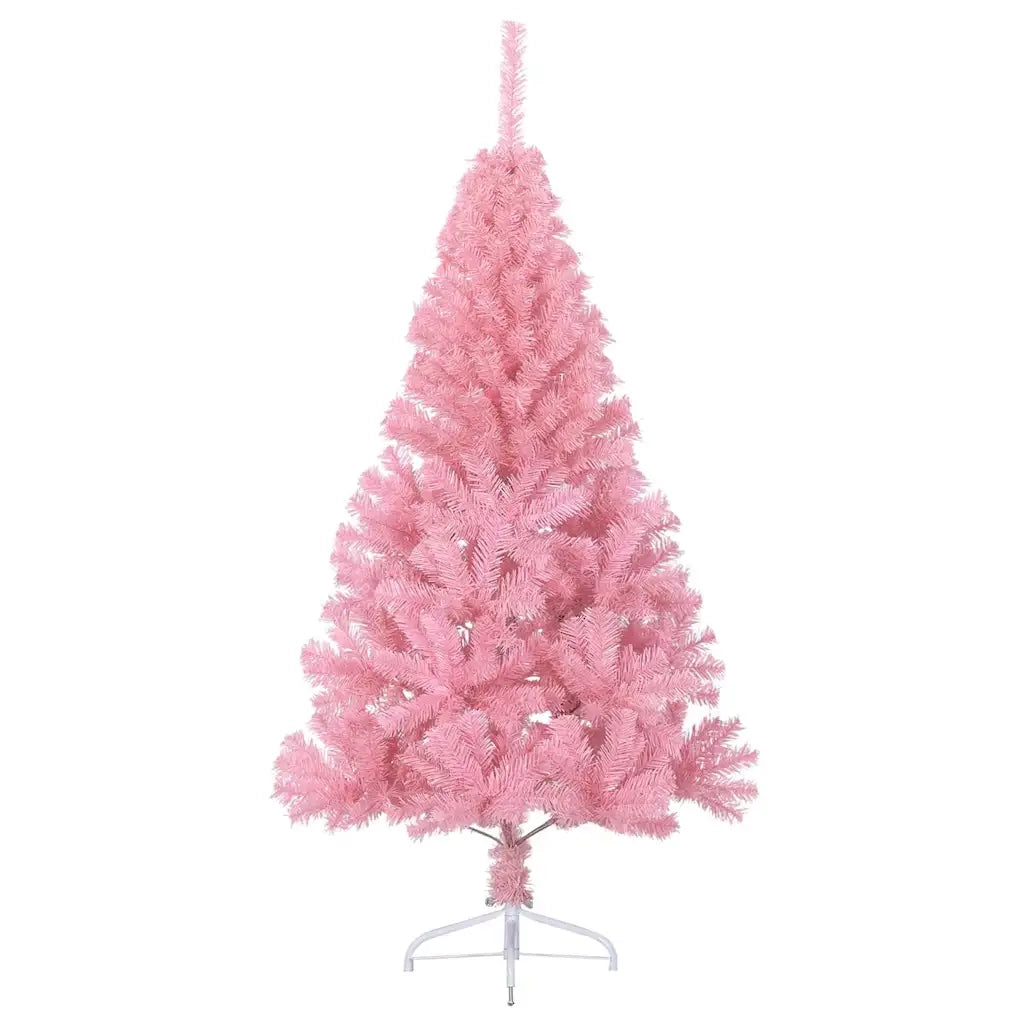 Albero di Natale artificiale con luci integrate Rosa 120 cm PVC 3397055