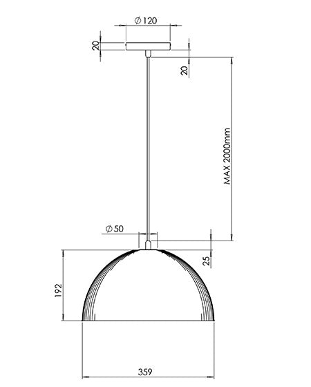 Lampada a Sospensione Carola Ø360mm E27 10W, Struttura in Metallo e Plastica Vegetale, Colore Bordeaux, IP20, Classe 1 - Carola Design