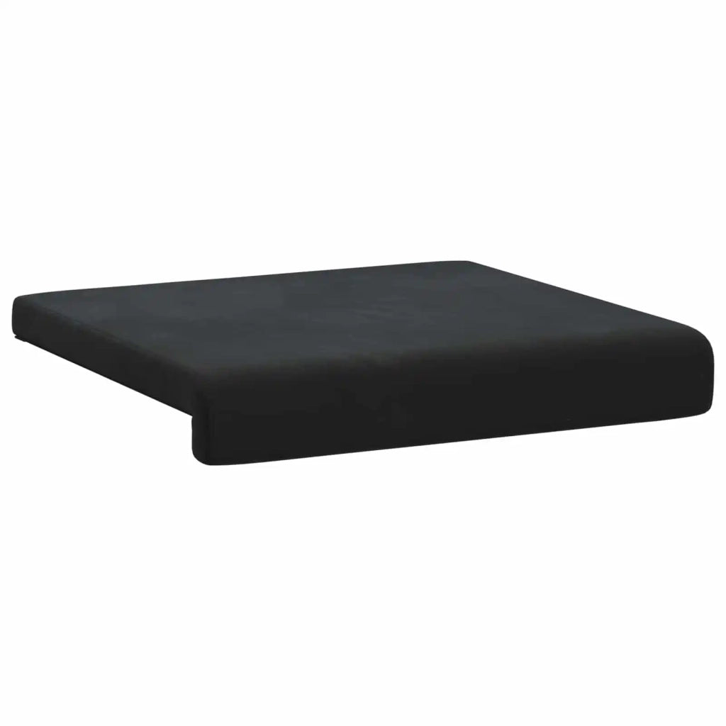 Cuscino per panchina 2 pcs Velluto Nero Profondità 35 cm 42043027