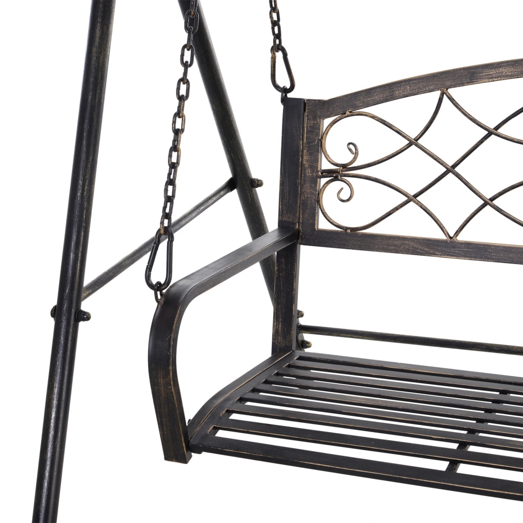Altalena da Giardino ¨C zephmum ¨C Vintage in Effetto Ottone 167x123x175 cm