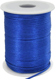 Corda in Nylon 2mm x 110 Yards per Sieristica - Blu - Corda per Collane, Collane e Macramè