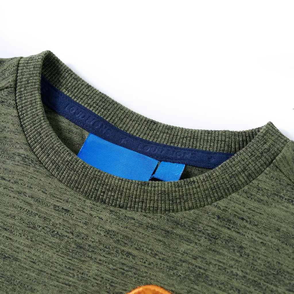 Maglietta per Bambini Maniche Lunghe Cachi M¨¦lange 104
