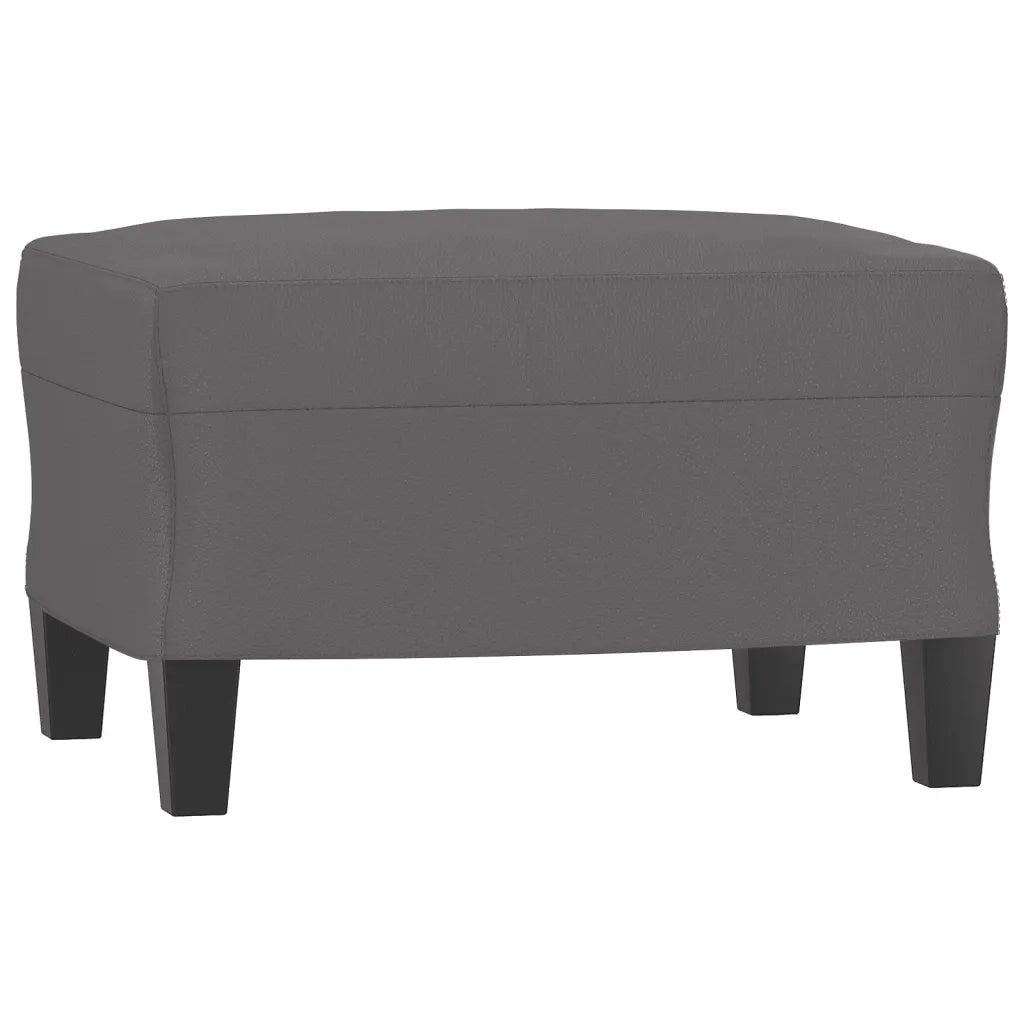 Set di Divani 3 pz con Cuscini Grigio in Similpelle 3202167