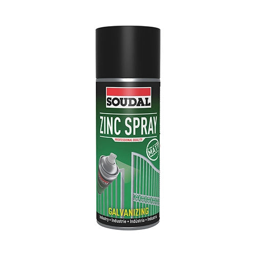 SPRAY ALLO ZINCO GRIGIO OPACO- 400 ml- SOUDA- pezzi 1