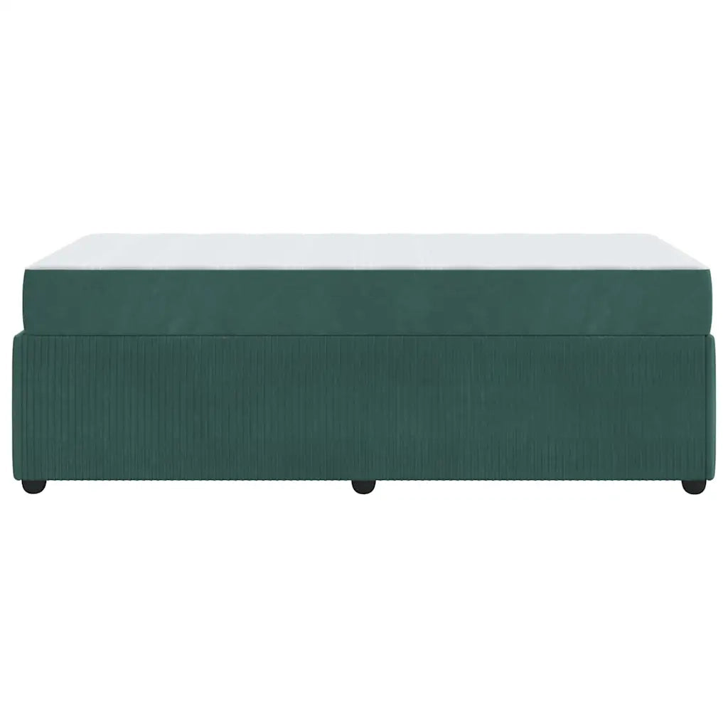 Struttura del letto-Giroletto Verde Scuro 90 x 190 cm Tessuto 304127