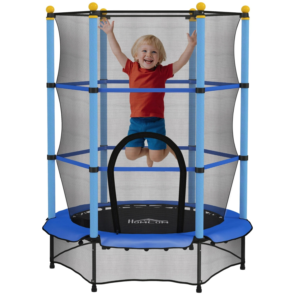 Trampolino per bambini ¨C zephmum ¨C ? 140 cm, H 190 cm, blu
