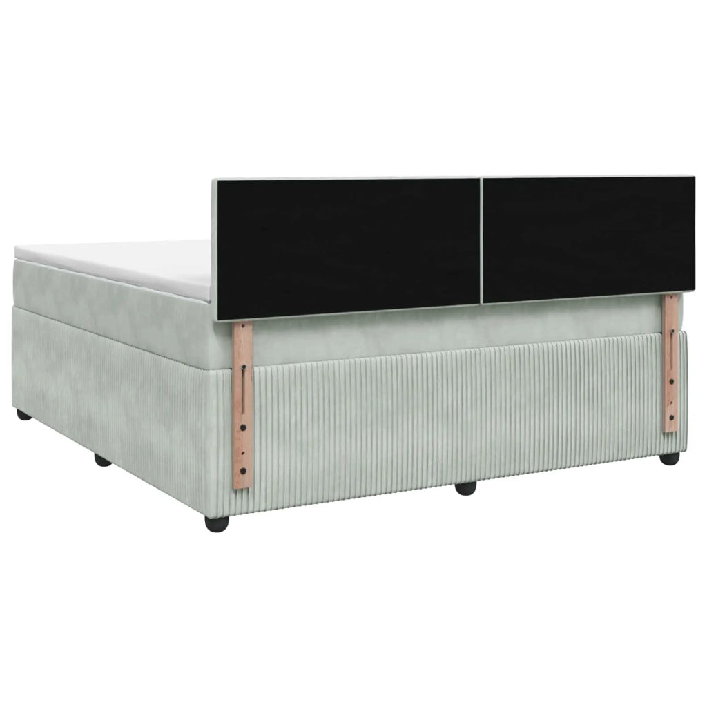 Letto box spring con materasso Grigio Chiaro 160 x 200 cm 3451709