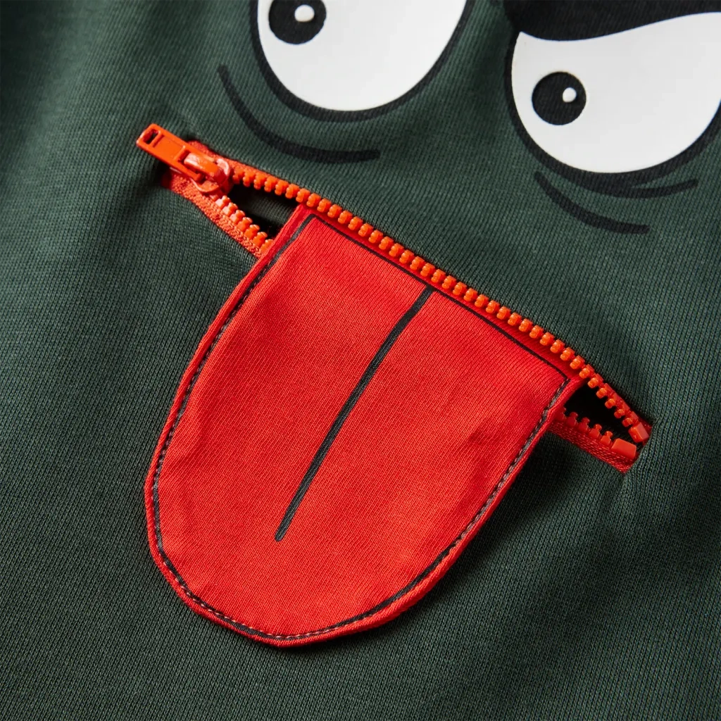 Felpa per Bambini Verde Scuro 104