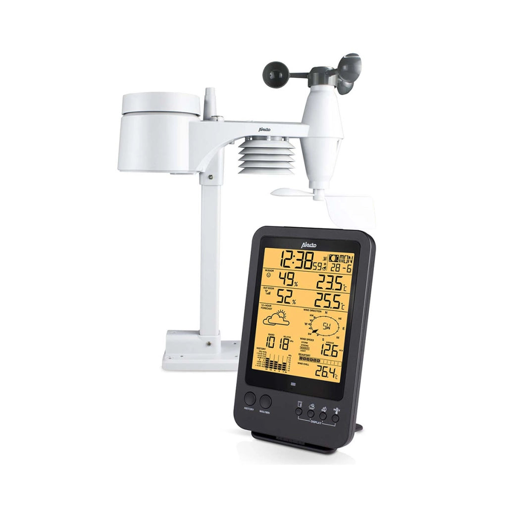 Stazione meteo professionale con sensore wireless Modello WS-4700 Nero Alecto