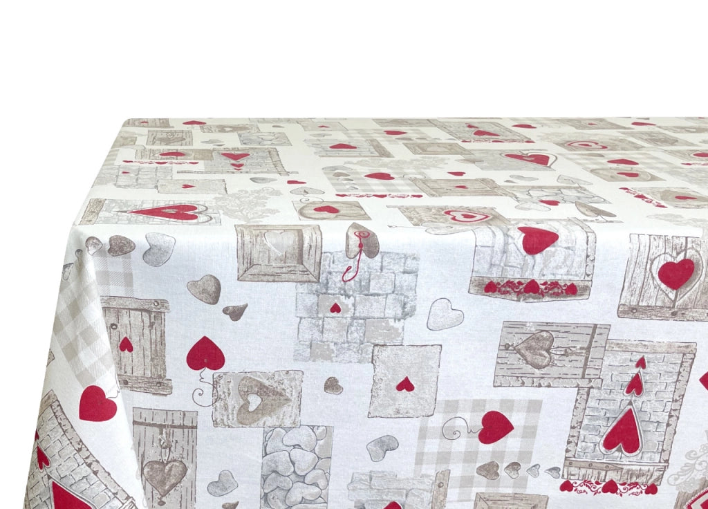 Tovaglia Per Salotto Cucina Tavolo 100% Cotone Made In Italy San Candido - 140x240 - San Candido