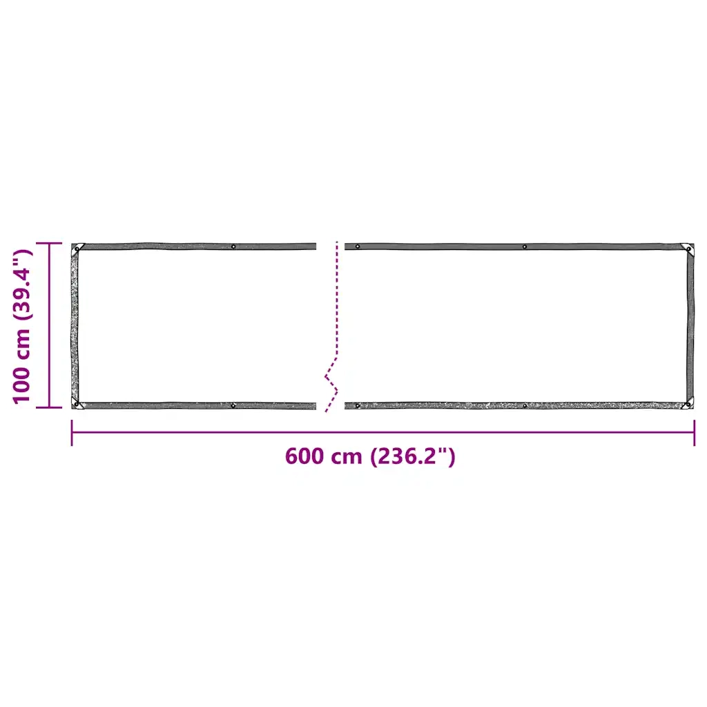 Telone Trasparente con Occhielli 1x6 m in Polietilene 4018543