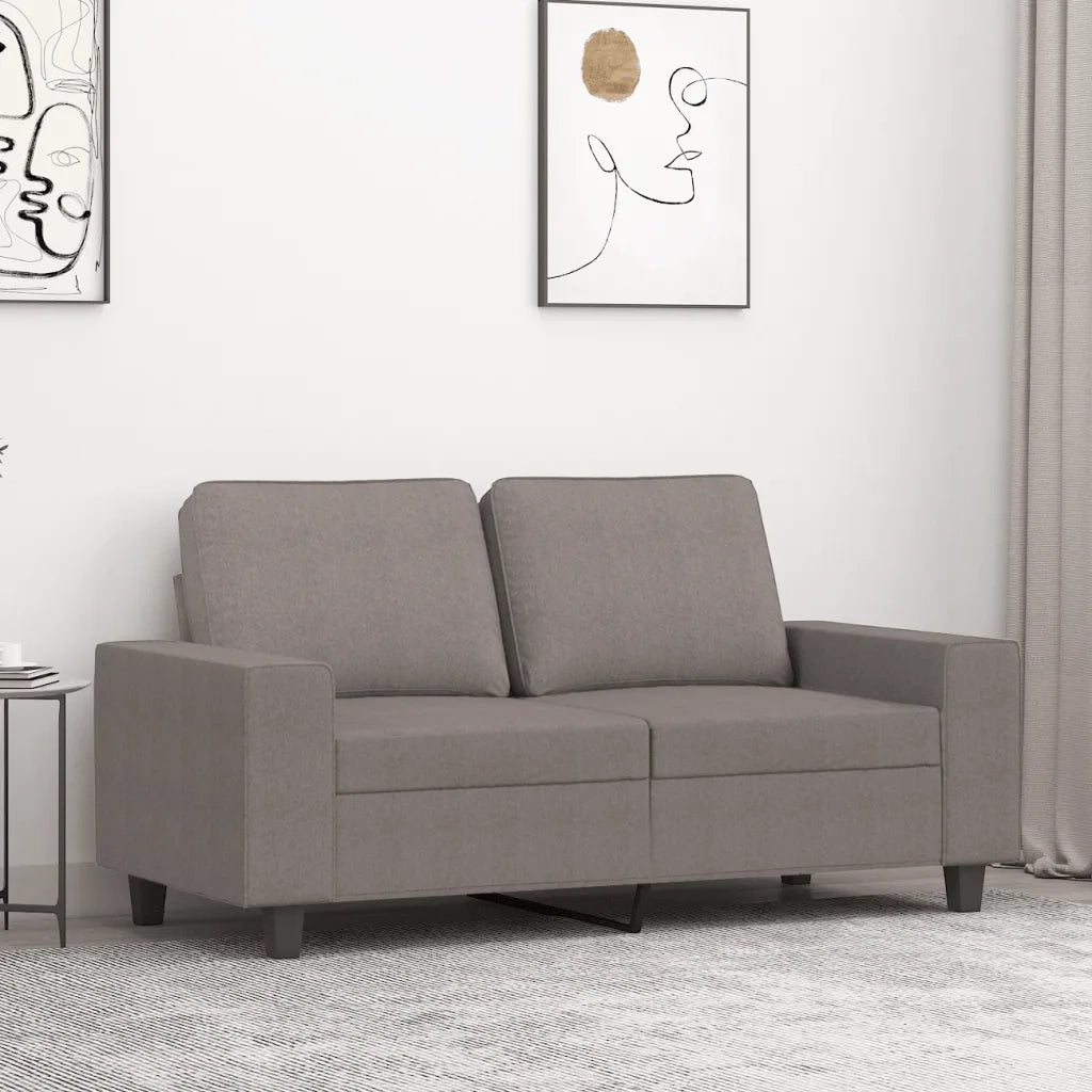 Divano a 2 Posti-Sofa 2 Posti Tortora 120 cm in Tessuto 561761