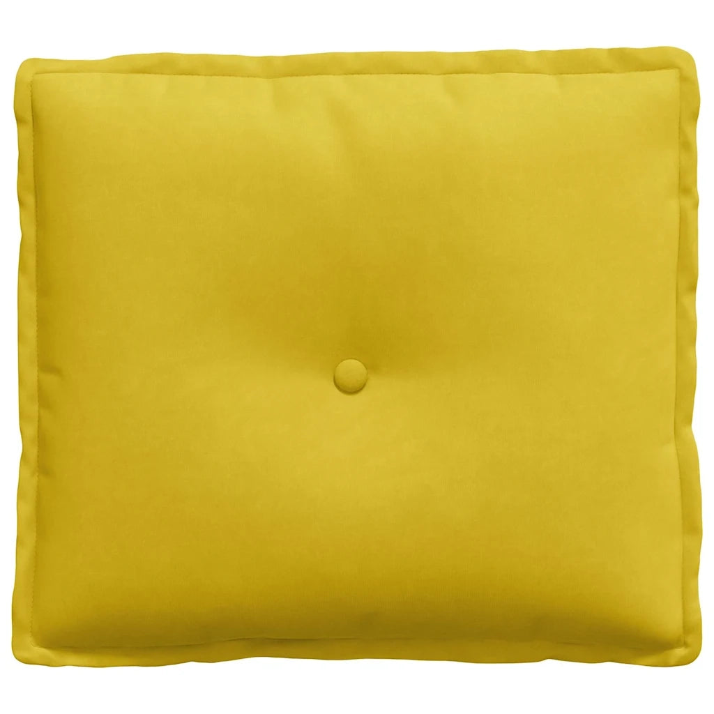 Cuscino per Schiena | Cuscino dorsale Giallo 50 x 45 cm Tessuto in Cords