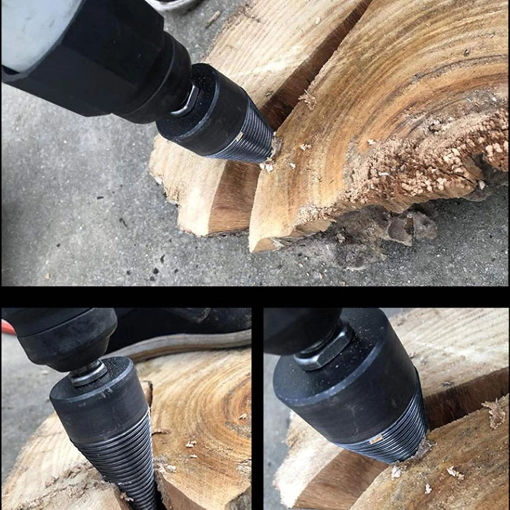 Vite conica spaccalegna 40mm fresa legno punta per trapano con 2 attacchi