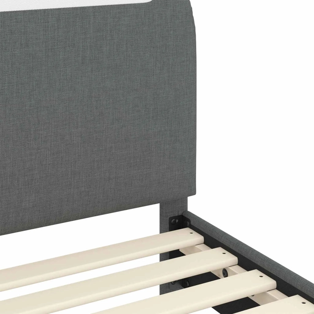 Struttura letto Bambini | Letto Infantile | Lettino con testata Grigio Scuro 80 x 200 cm
