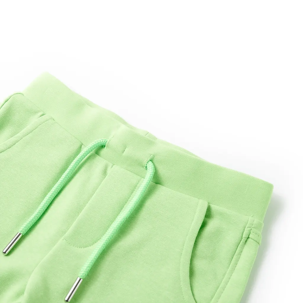 Pantaloncini da Bambino Verde Fluo 128 12507