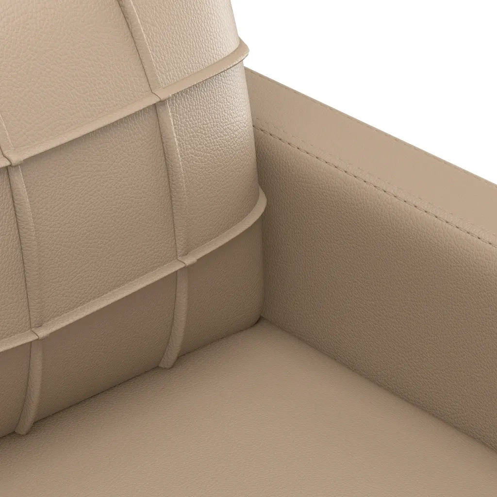 Set di Divani 3 pz con Cuscini cappuccino in Similpelle 3201387