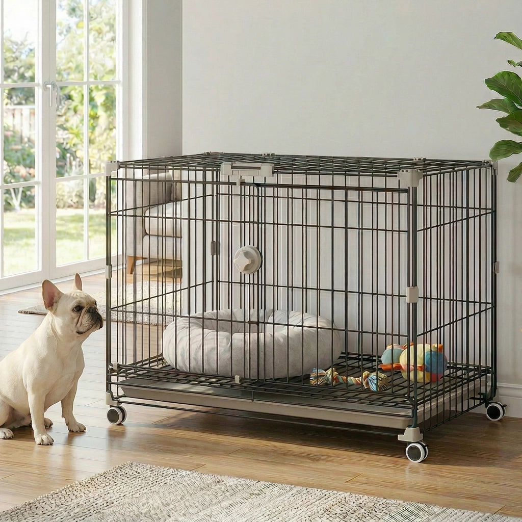 Cage per Cani ¨C Minimal ¨C Nero 75.5x46x64.5cm