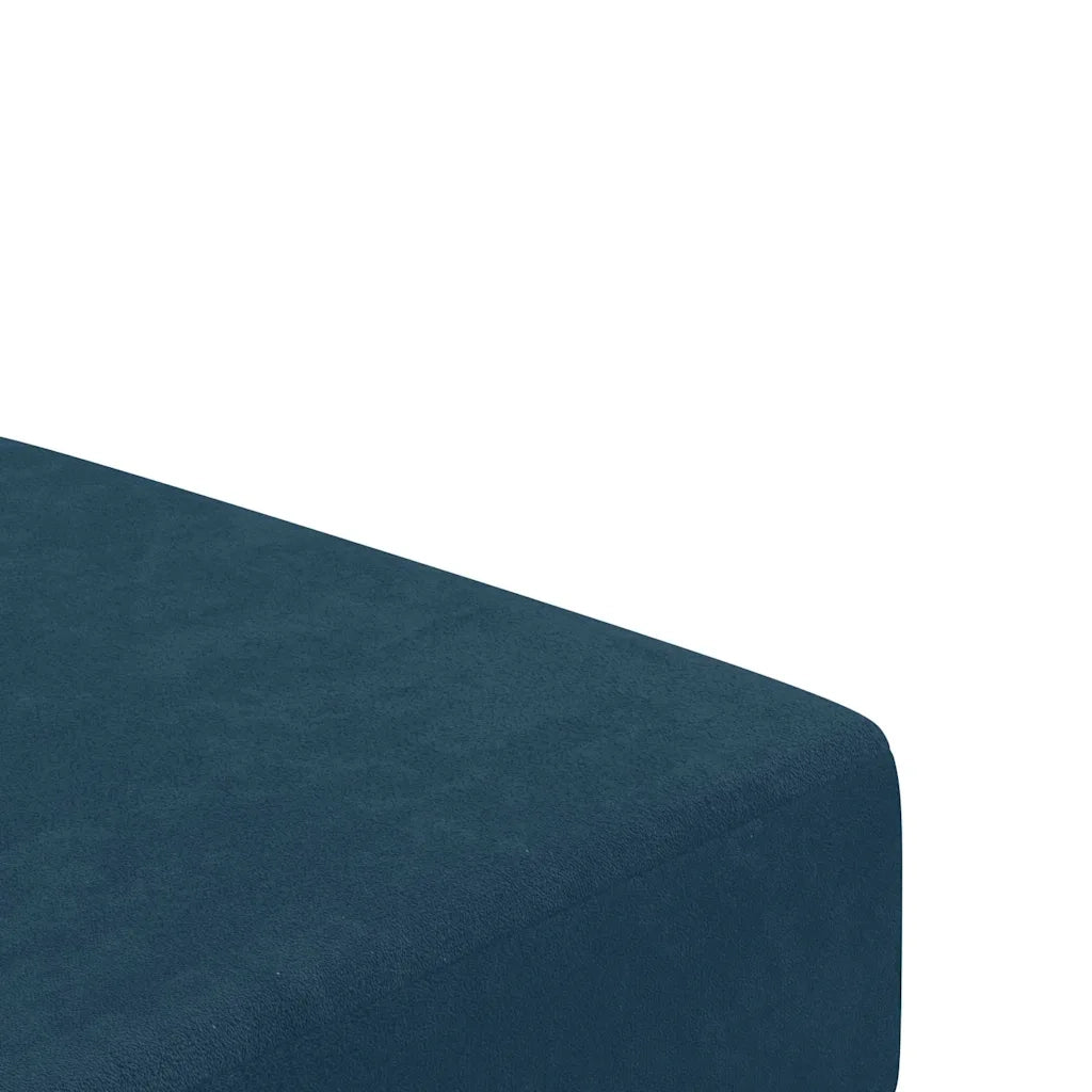 Divano Letto a 2 Posti-Sofa Letto 2 Posti-Daybed Blu in Velluto 738285