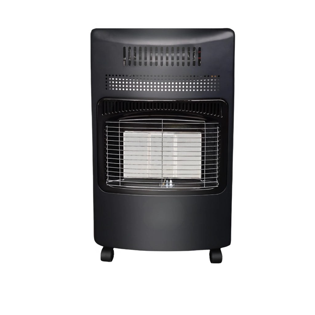 Stufa a Gas Ventilata Portatile 3 Elementi 4,2 kW Riscaldamento Rapido Interno