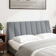 Cuscino Testiera Hanko Grigio Chiaro 120 cm in Tessuto 4019156