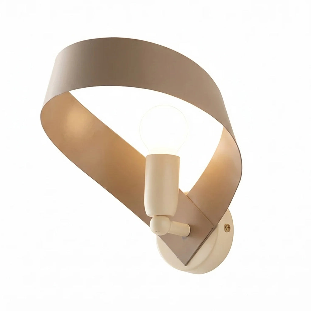 Applique Moderna Primula 1 Luce Tortora e Avorio LuceArt Classic