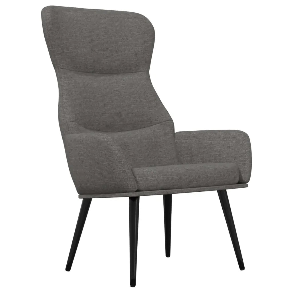 Poltrona | Sedia Relax Grigio Chiaro in Tessuto