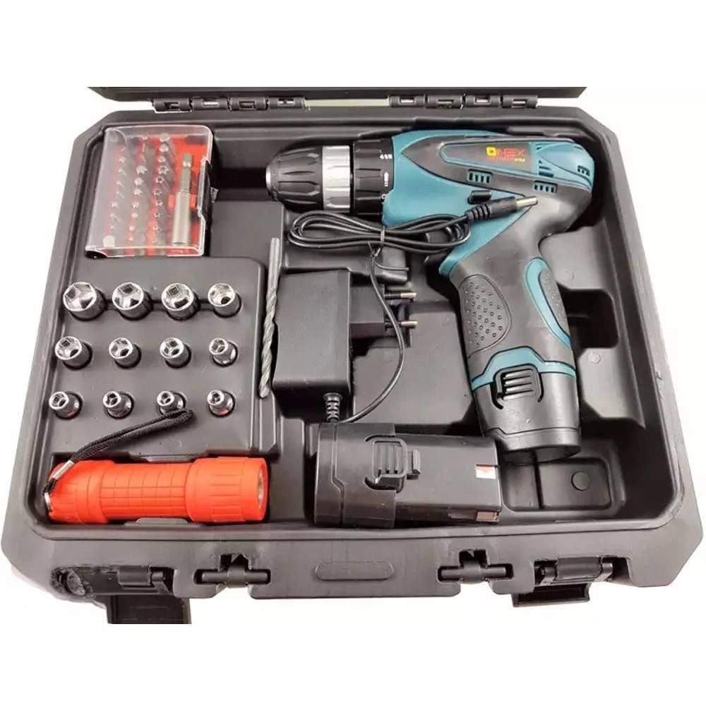 Trade Shop - Set Trapano Avvitatore A Batteria 14,4v A Litio Kit Con 80 Accessori E Valigetta -