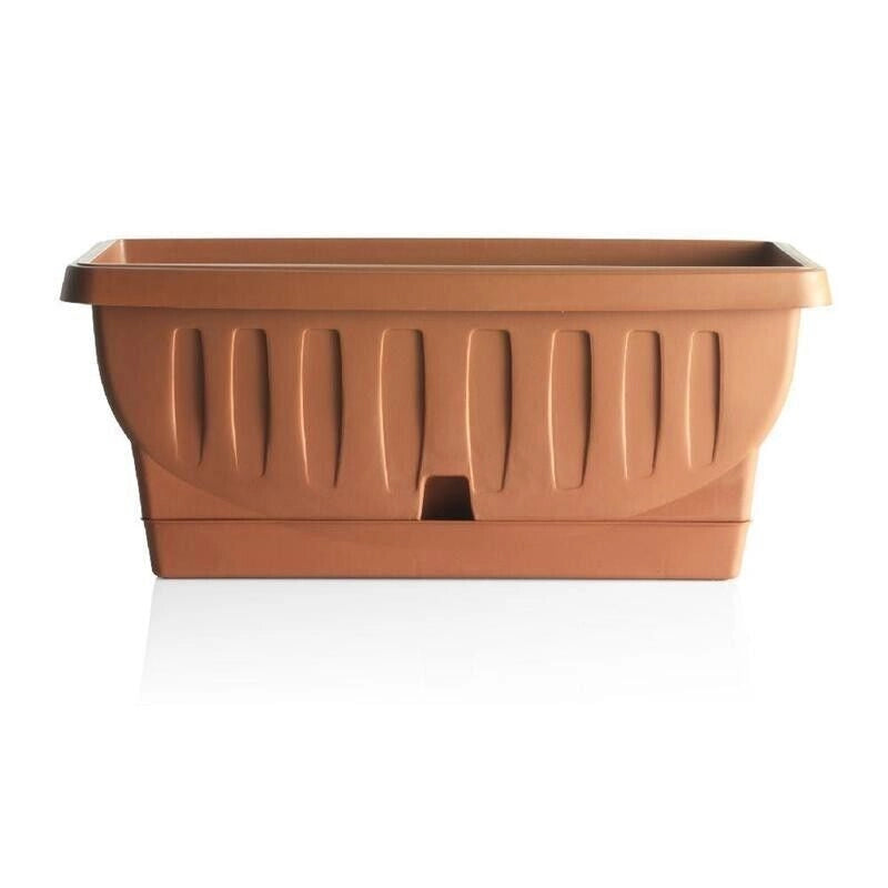 FIORIERA NATURA CON SOTTOVASO 50 CM