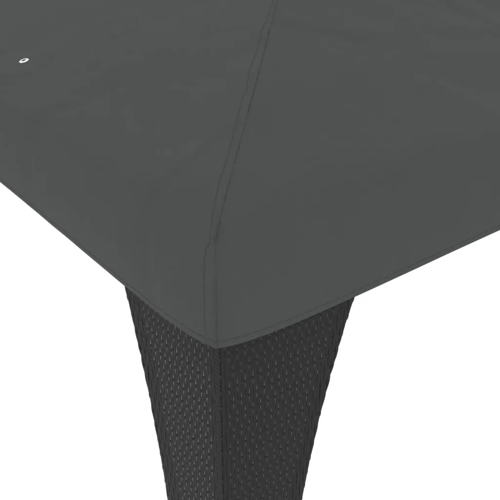 Gazebo | Pergolato con Tetto Doppio Antracite 2,98x2,98 m in Acciaio