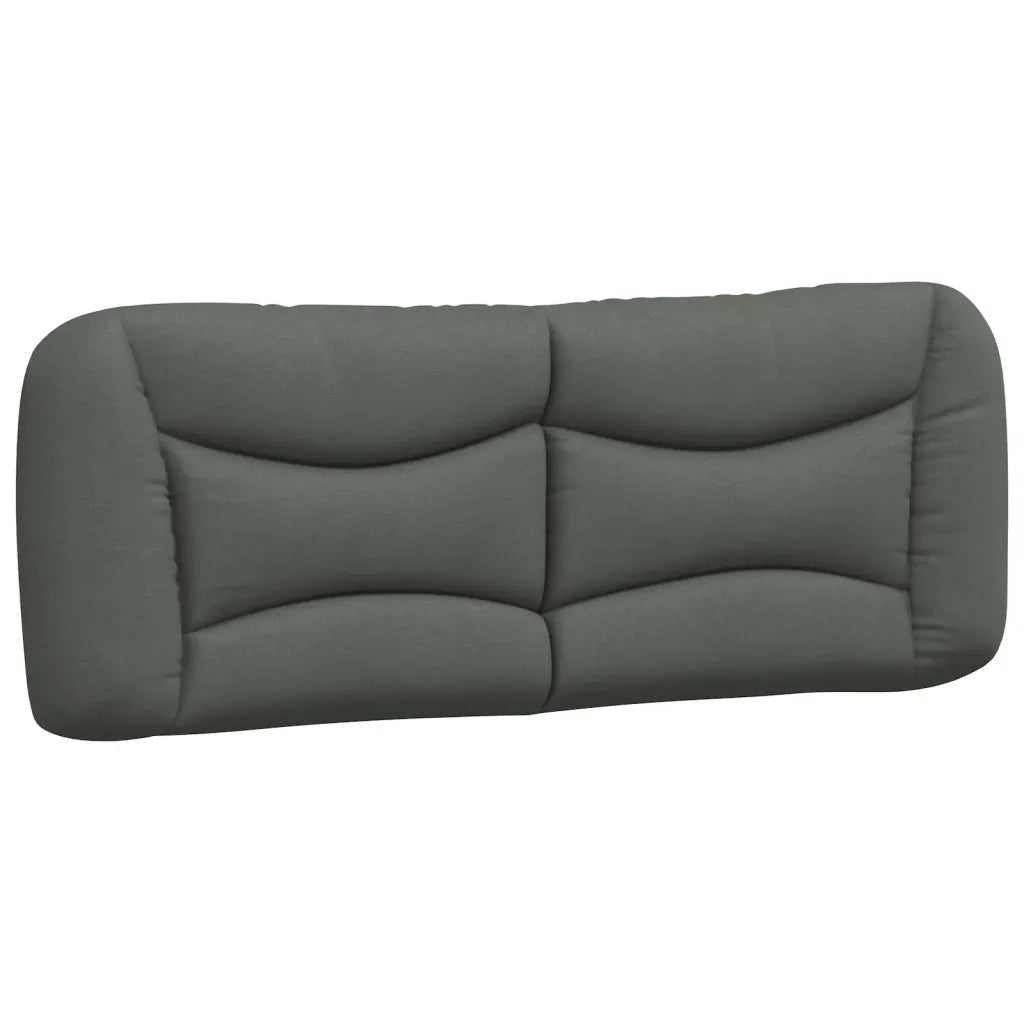 Cuscino Testiera Hvar Grigio Scuro 120 cm in Tessuto 374562