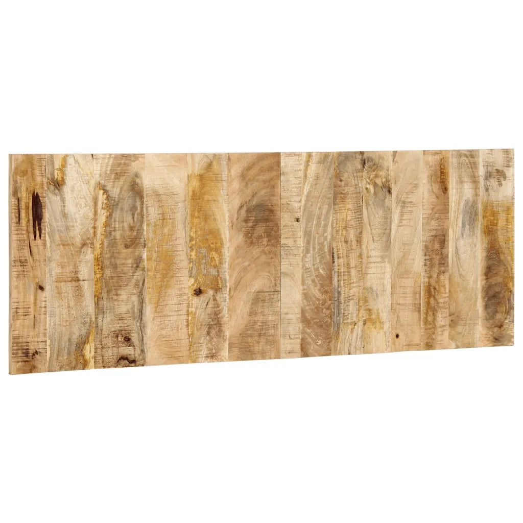 Testiera 140 cm in Legno Massello di Mango Grezzo 4017497