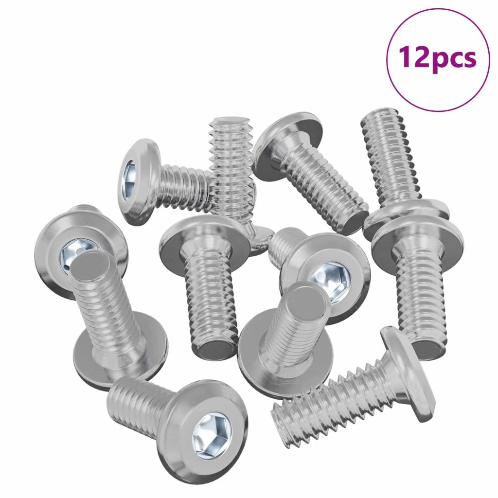 Vite con Testa Bloccante 12 pz Argento M6 x 15 mm Acciaio CFW3311353