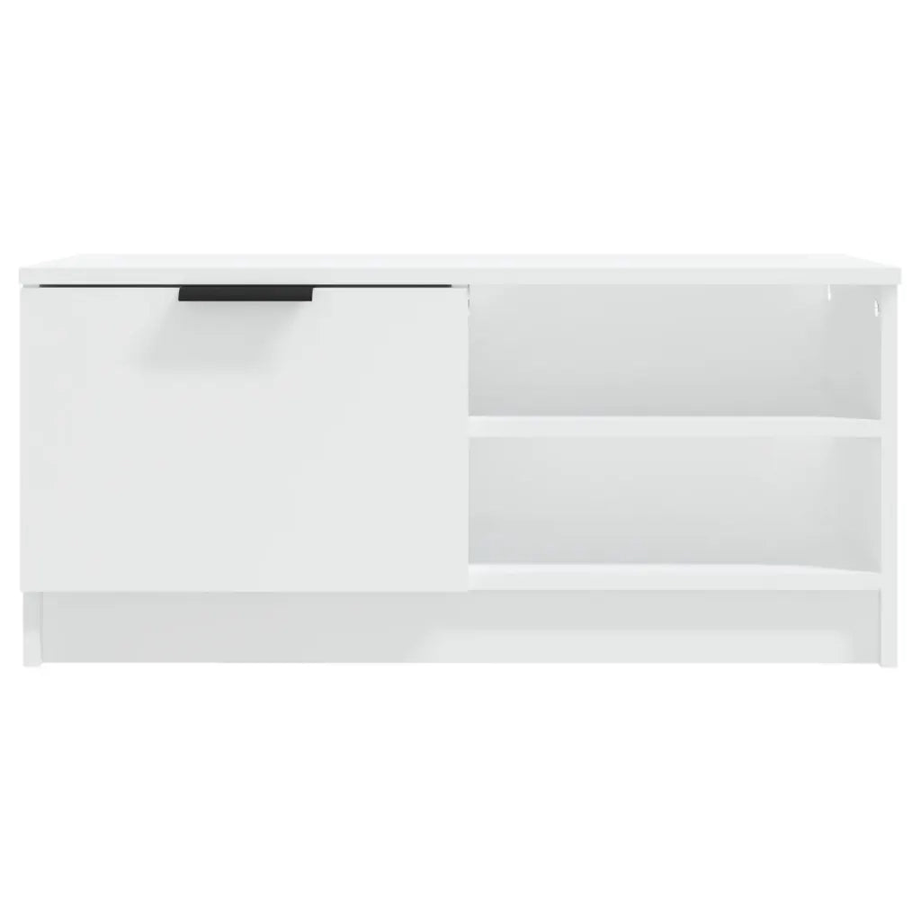 Mobili Porta TV 2 pz | Armadietto TV | Mobile Porta TV Bianchi 80x35x36,5 cm in Legno Multistrato