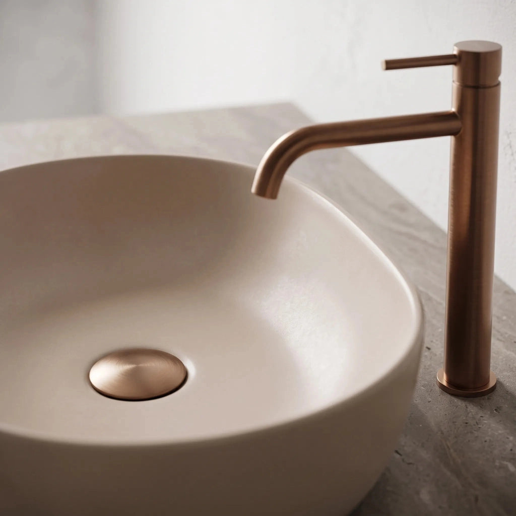 Lavabo Da Appoggio Rea Lisa Mocca Matt
