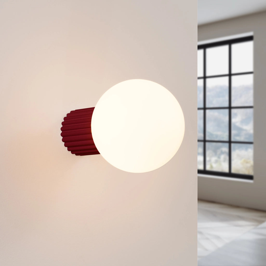 Lampada da parete HALO bordeaux IP44