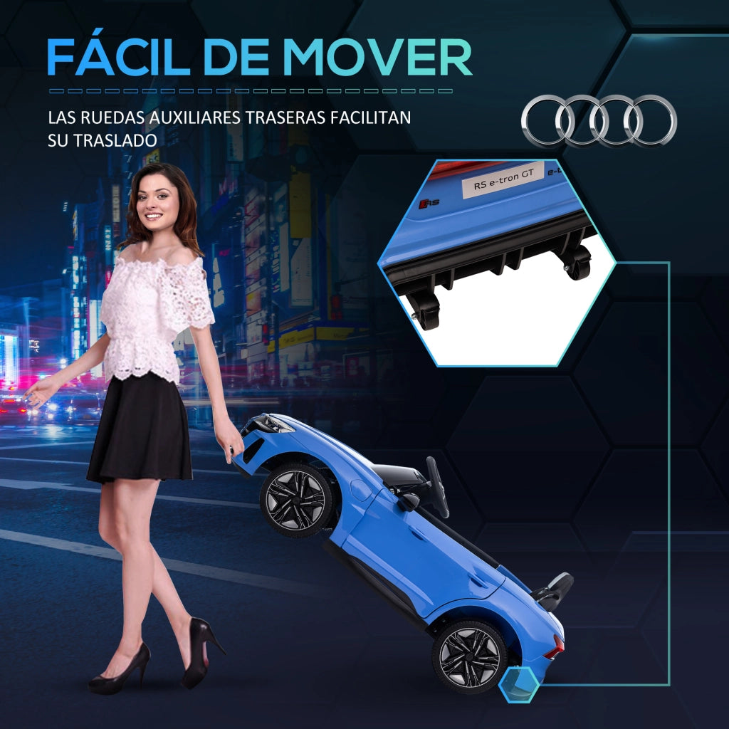 Auto Elettrica per Bambini Audi RS e-tron GT con Telecomando ¨C Minimal ¨C 103x58x41 cm Blu
