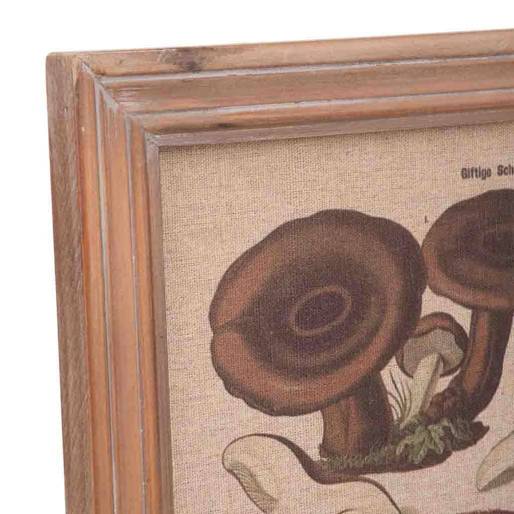 Cornice in legno e tessuto
